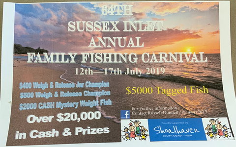 The Sussex Inlet Annual Family Fishing Carnival - Accommodation Redcliffe 0