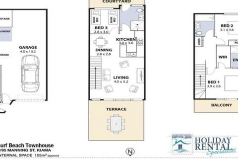 Surf Beach Townhouse - Accommodation Redcliffe 4