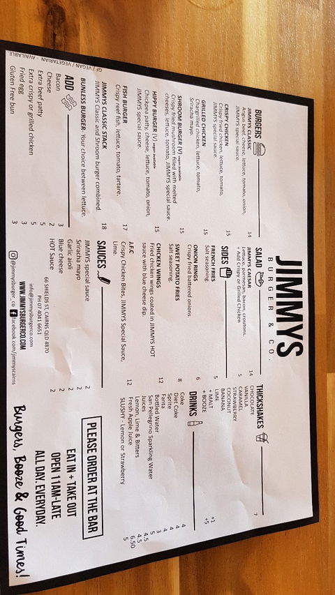 Jimmys Burger & Co - Accommodation Redcliffe 3