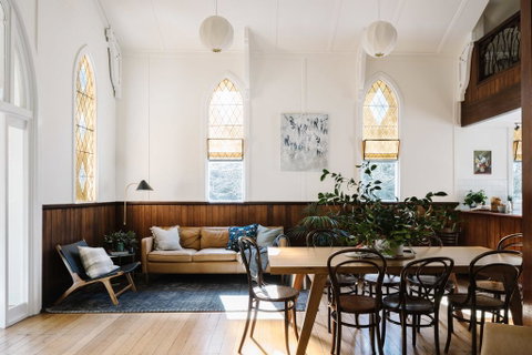 Church Conversion, Private Garden, Family Escape - Accommodation Redcliffe 0